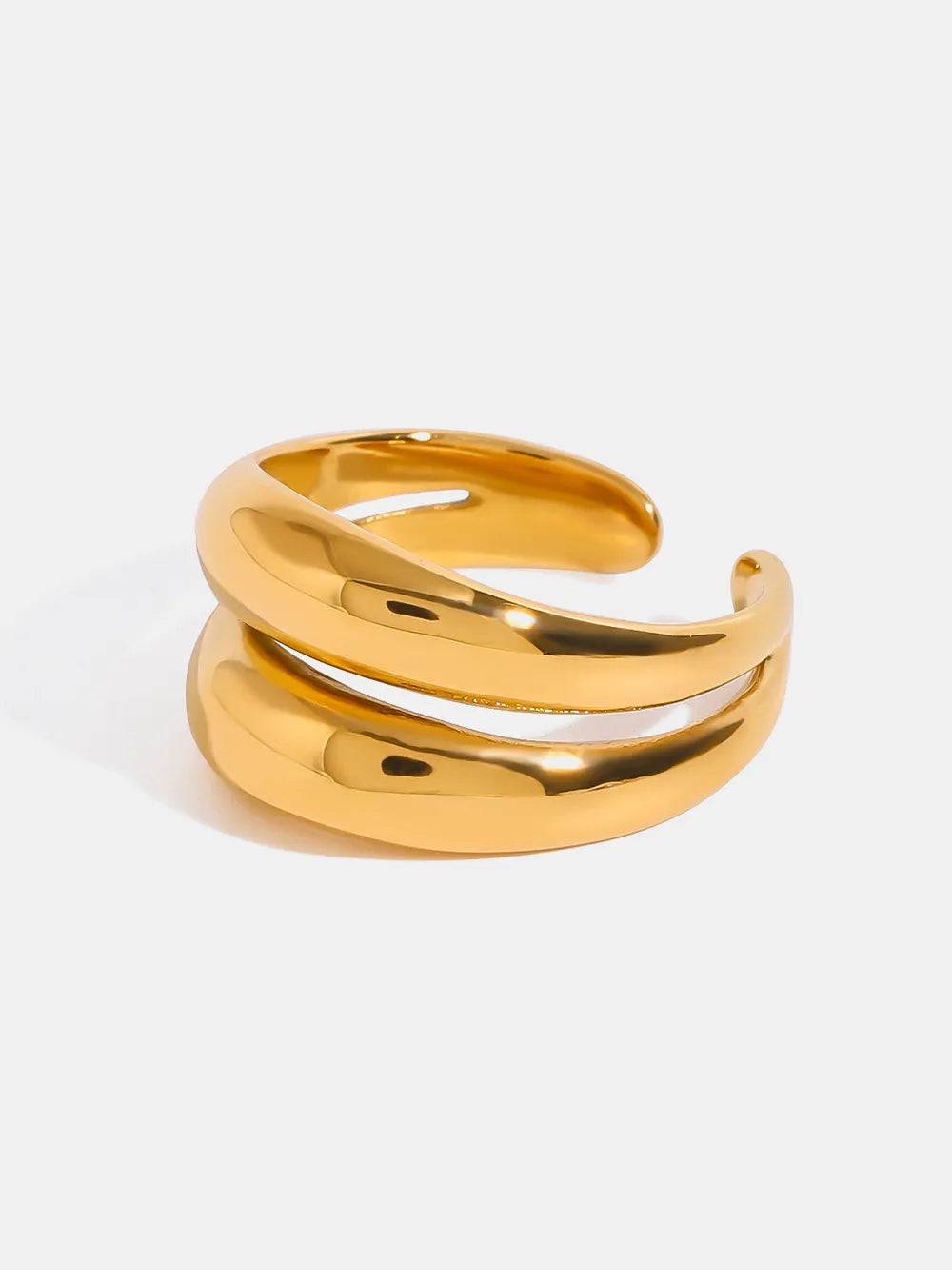 Jack&Din Stainless Steel Double-Layered Ring