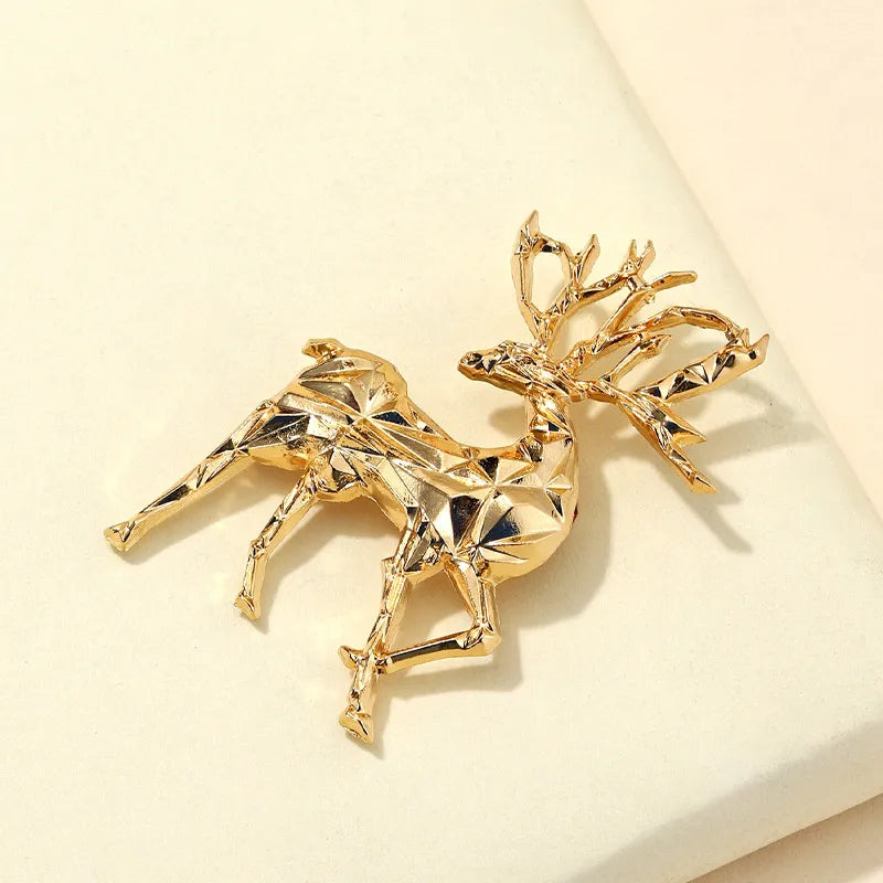 S.P. Alloy Reindeer Brooch