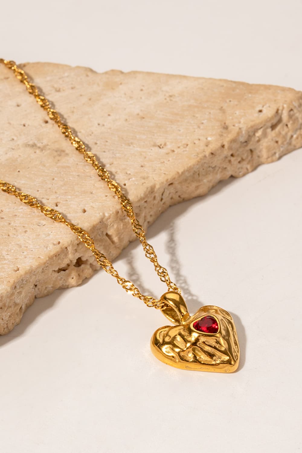 Jack&Din Heart Pendant Stainless Steel Necklace