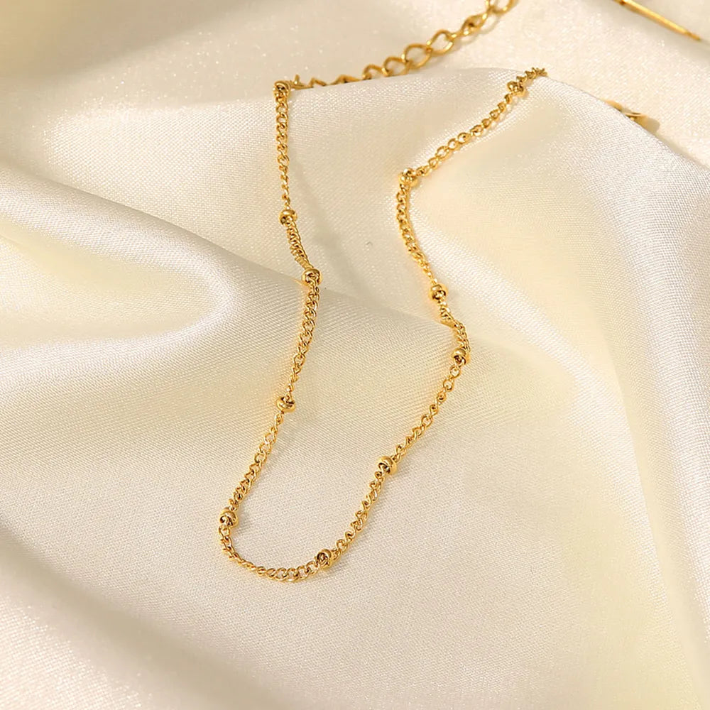 Jack&Din Stainless Steel Bead Anklet