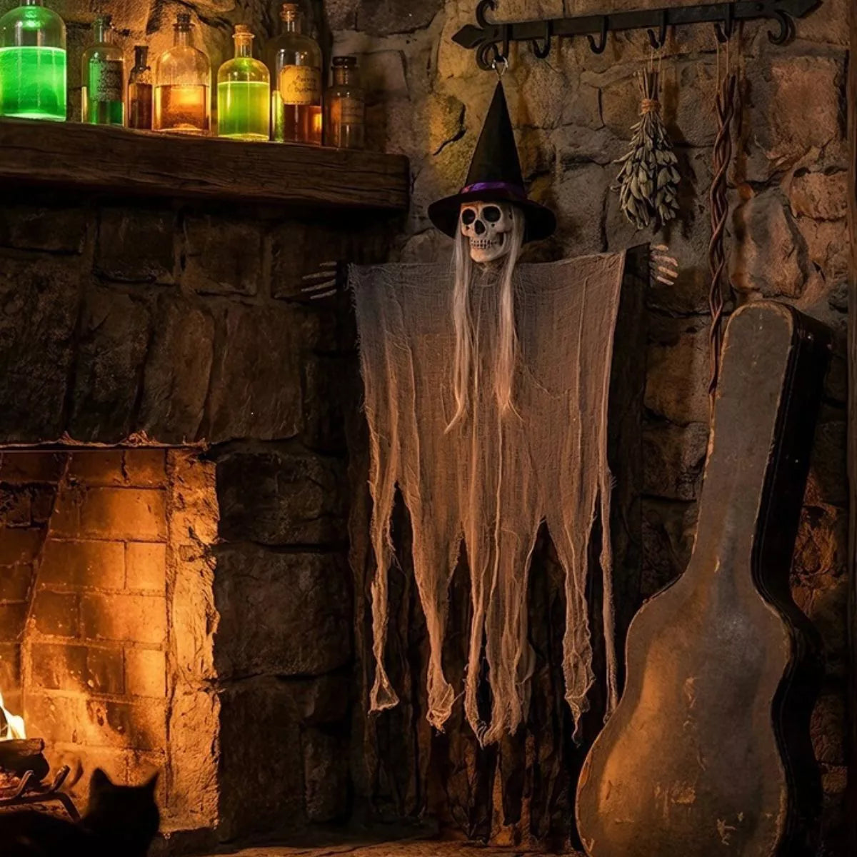 KnitElite Halloween Skeleton Hanging Ghost Hanging Decorative Ornament