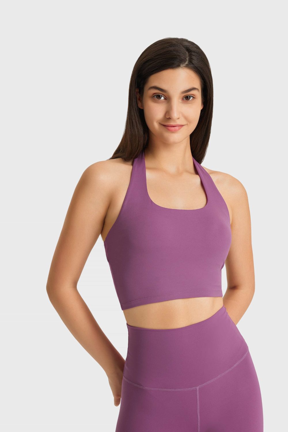 C-Thousand Millennia Breathable Halter Neck Sports Bra