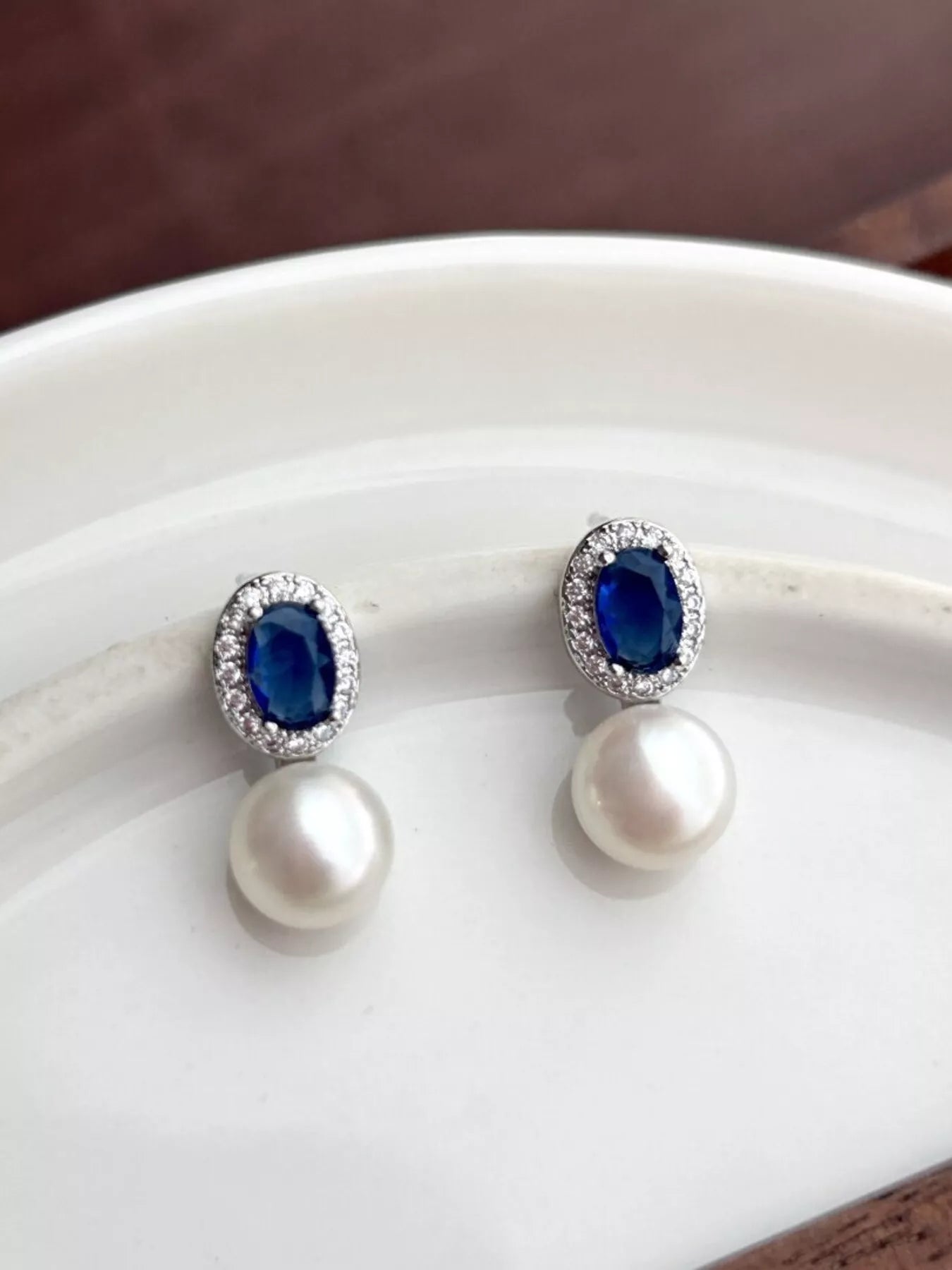 Enticing Brooches Pearl Drop Earrings