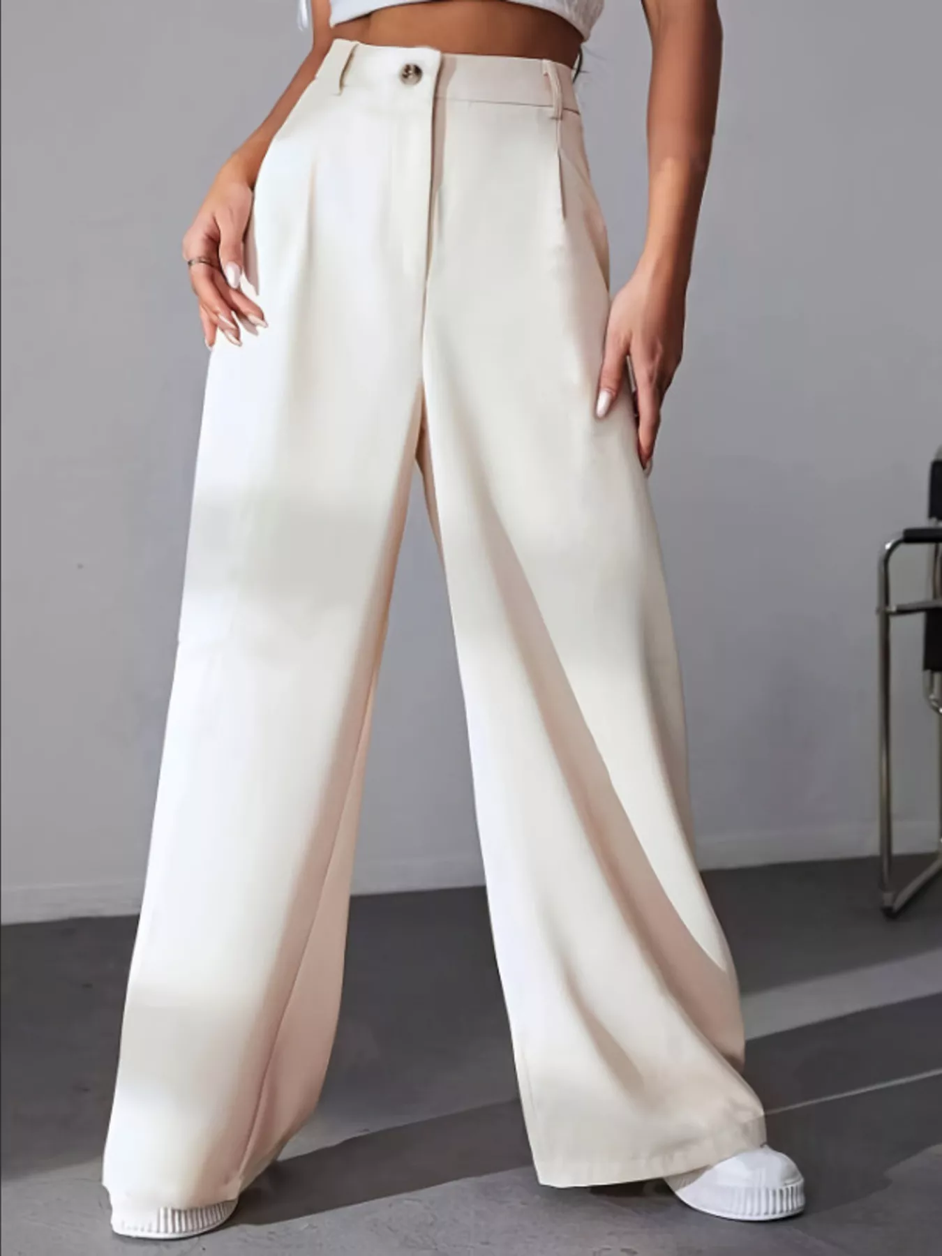 Irina Wide Leg Pleated Pants