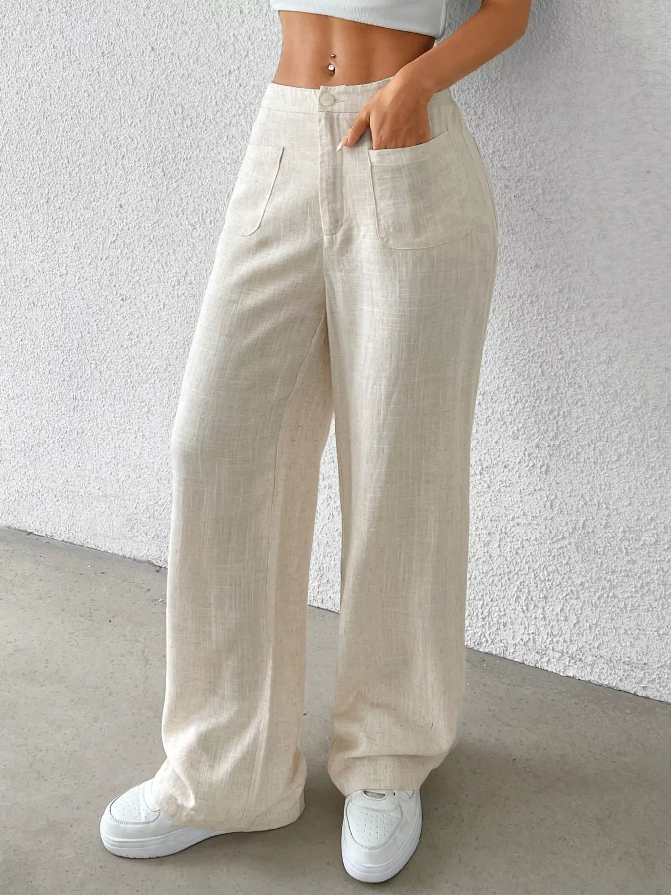 Elowen High-Waisted Wide-Leg Pants