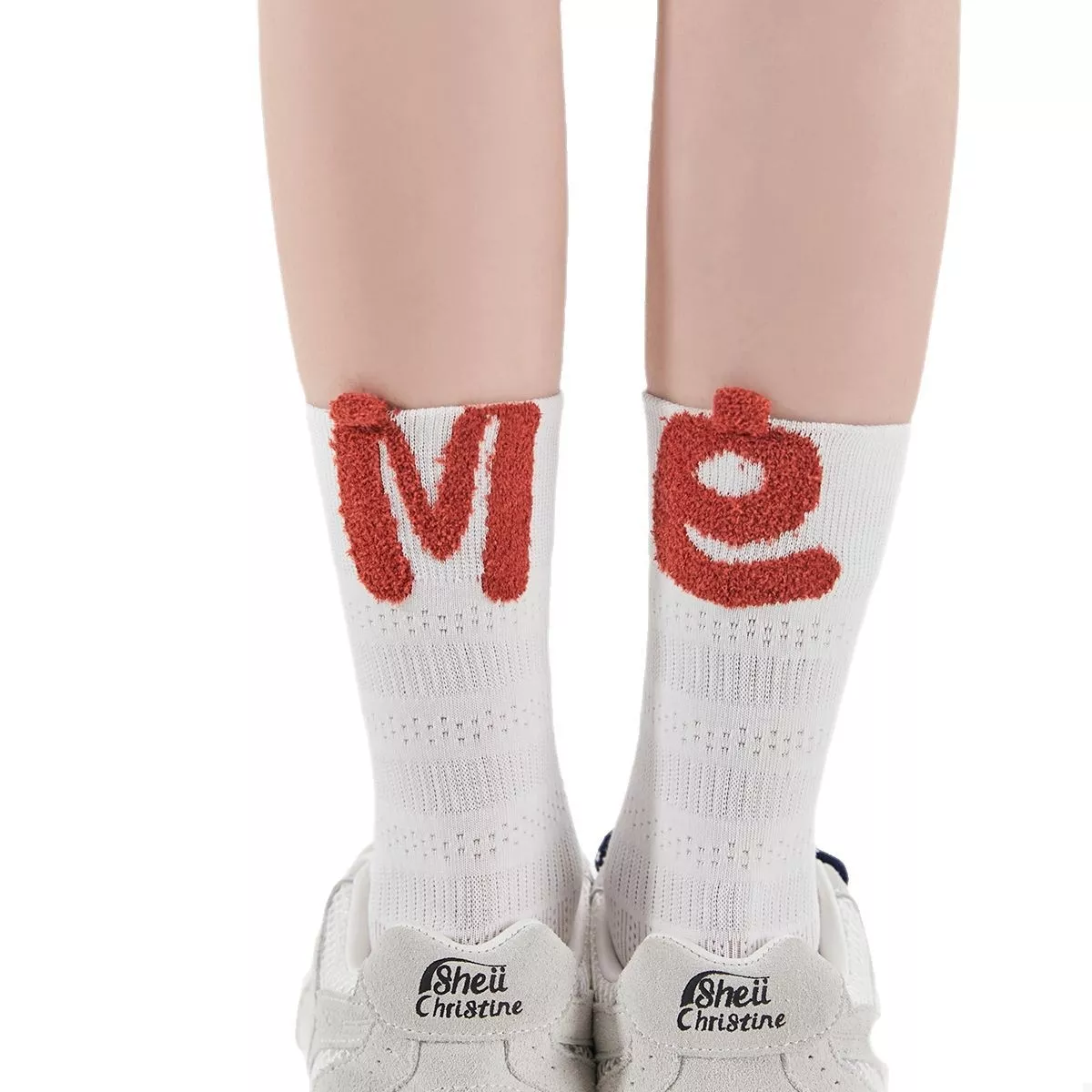 Cozy Breathable Letter Crew Socks