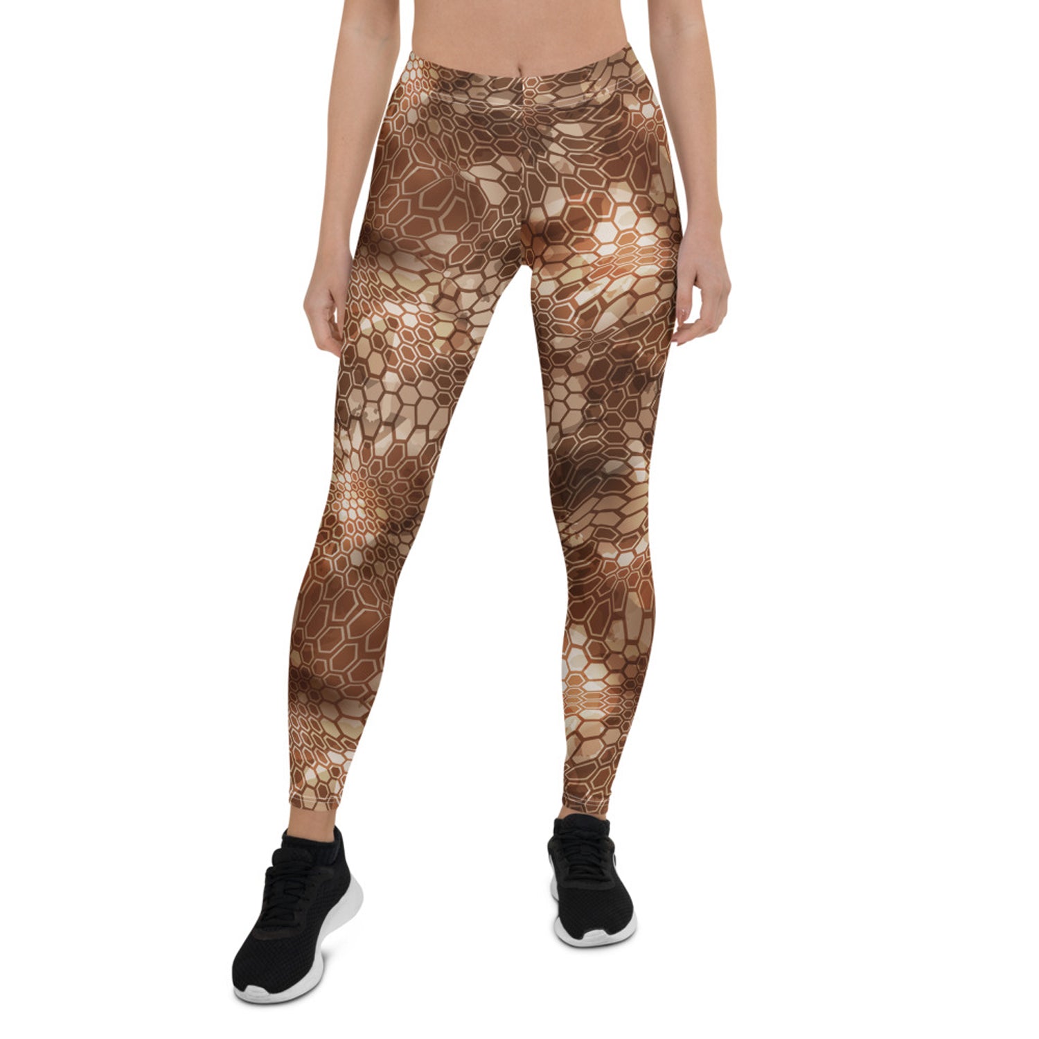 Unbranded Brown Honeycomb Leggings for Women