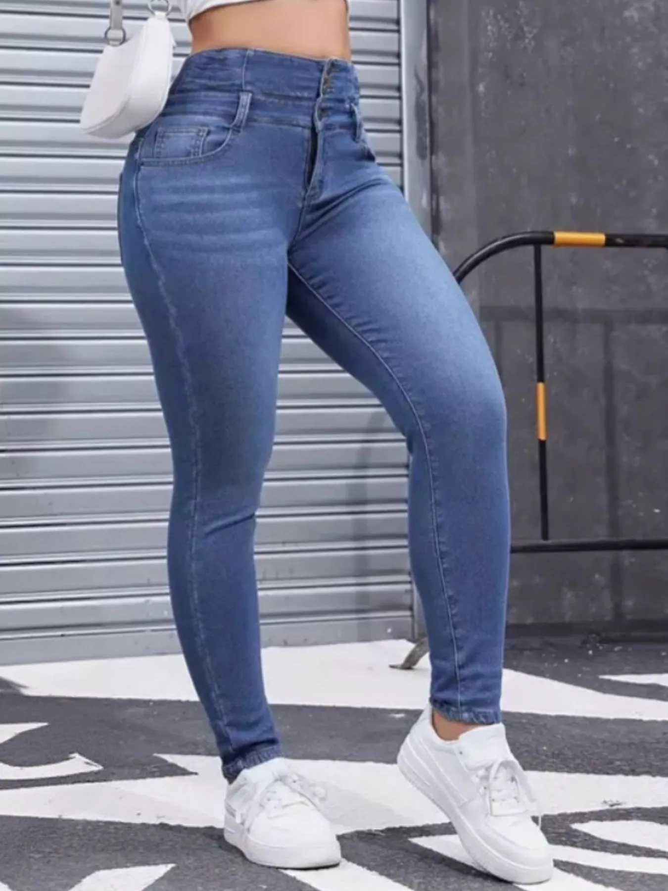 Cipher High-Waisted Slim Fit Fleece-Lined Jeans