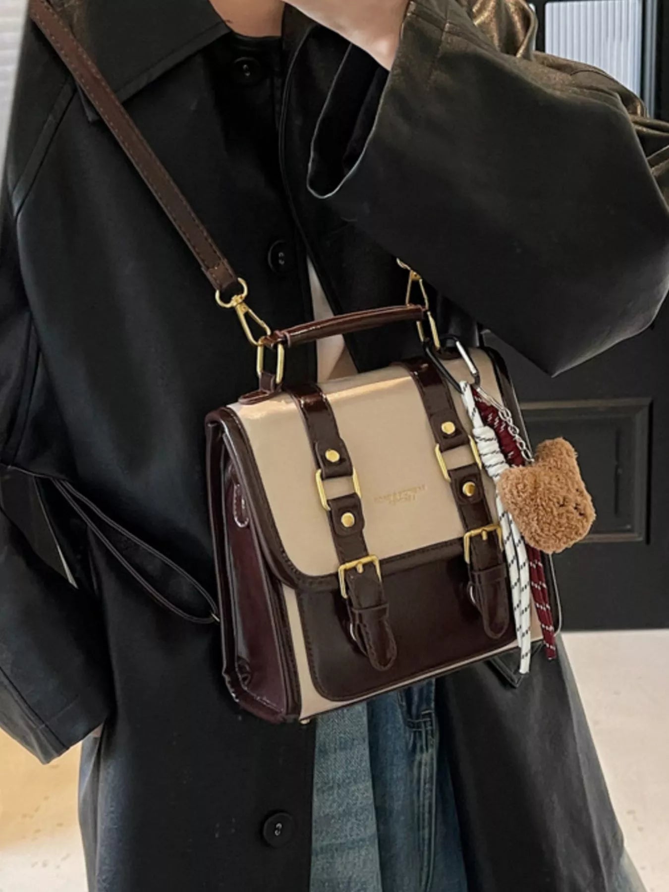 Artisan Attaches Buckle Flap Backpack Bag