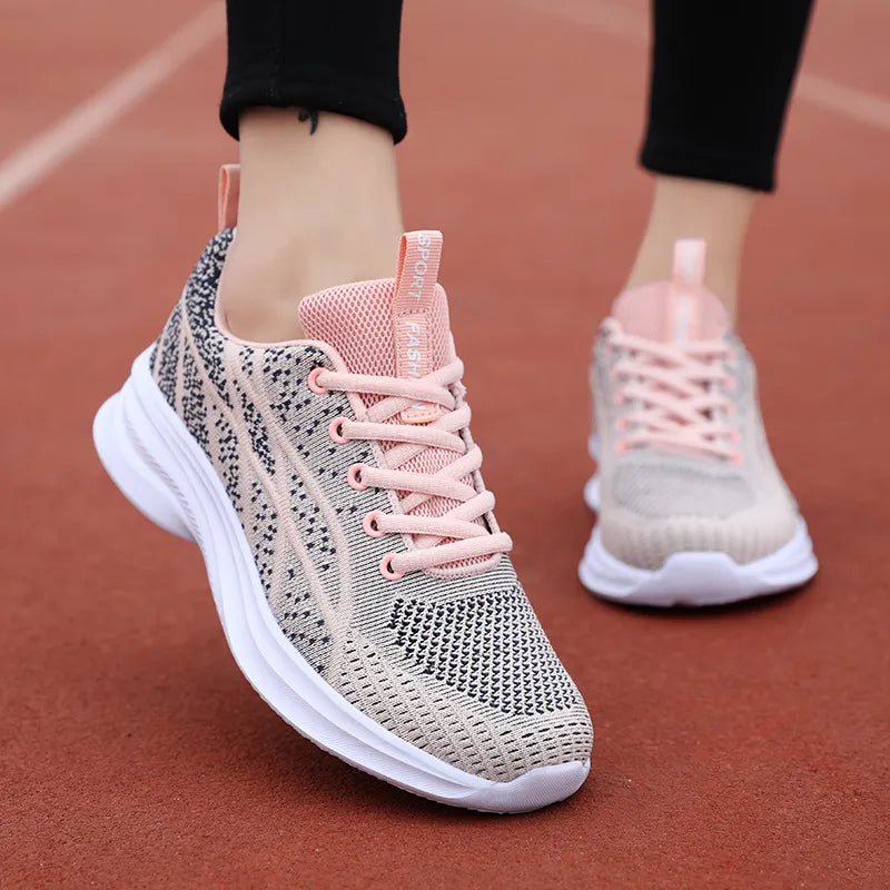 Pulse Runners Breathable Mesh Lace Up Athletic