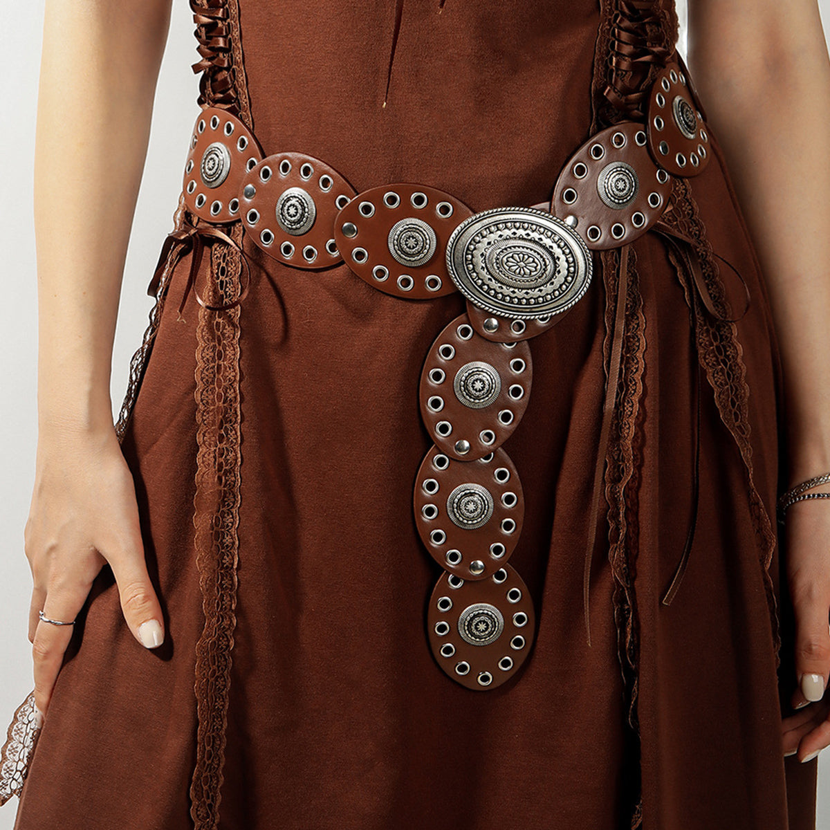 H.Y Oval PU Belt