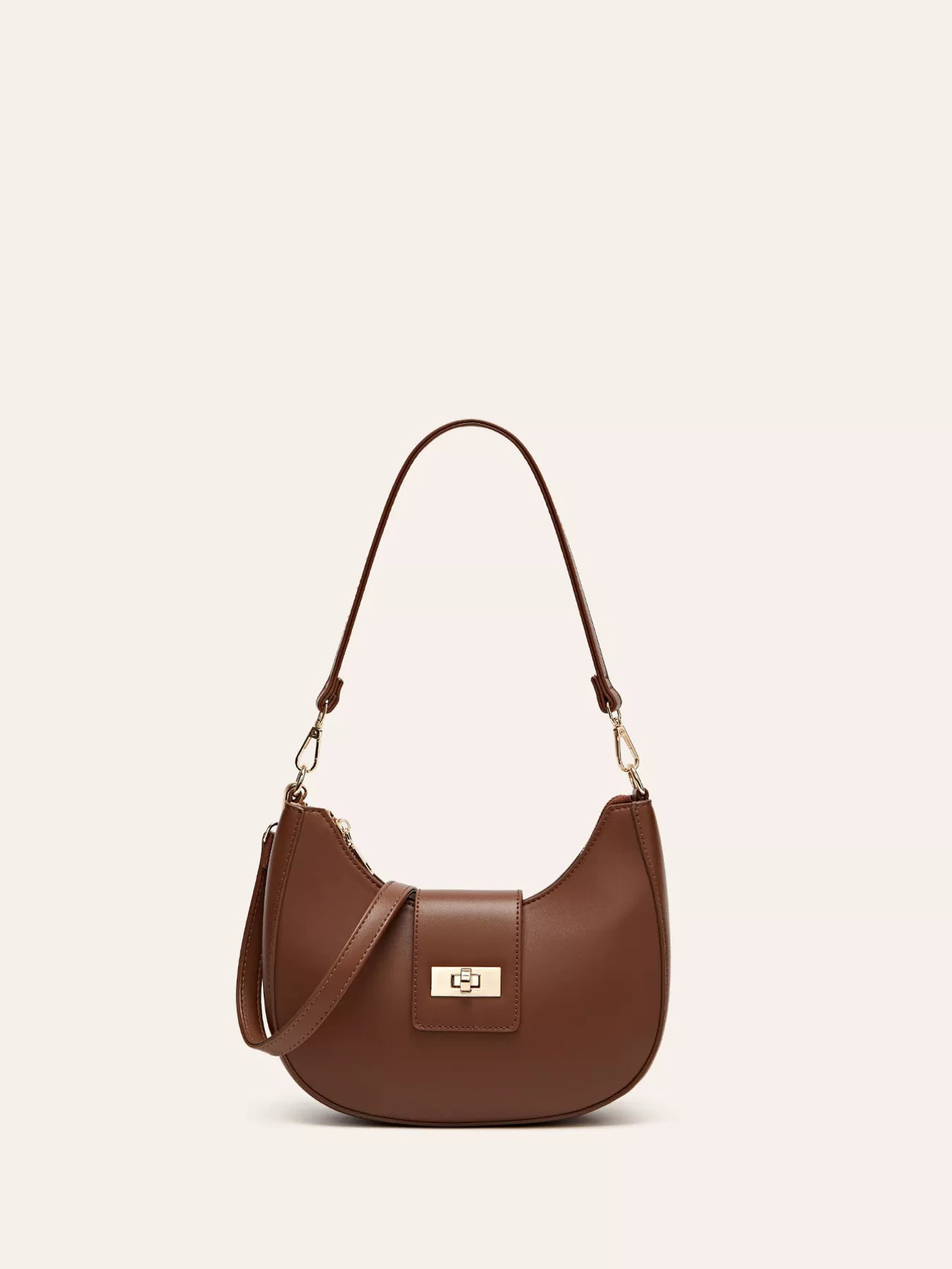 Bold Bags Buckle Closure Shoulder Bag