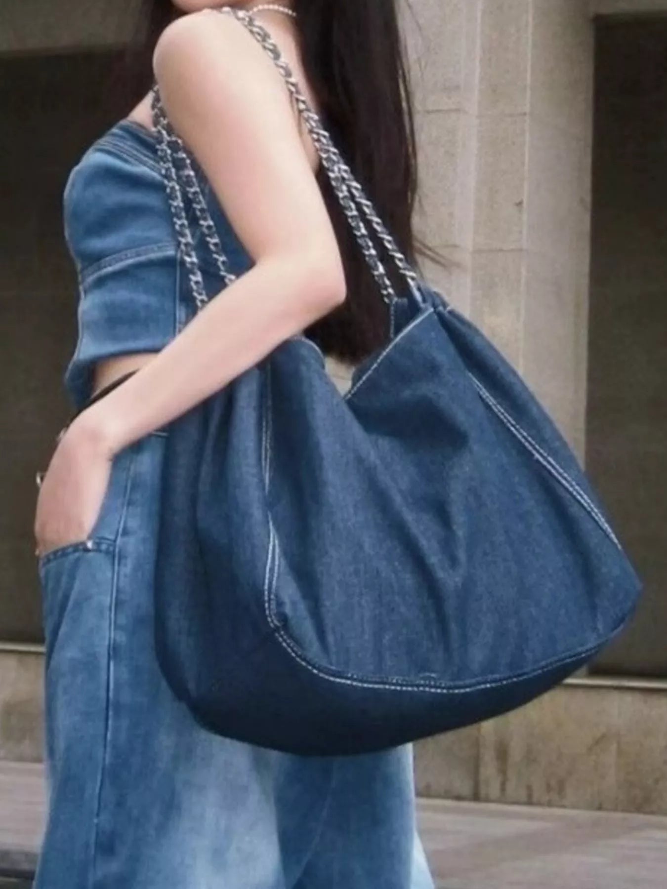 Fashionable Purses Chain Strap Tote Bag