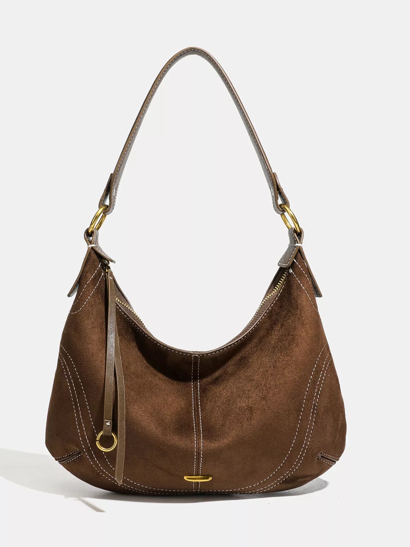 Radiant Rucksacks Vintage Suede Hobo Shoulder Bag