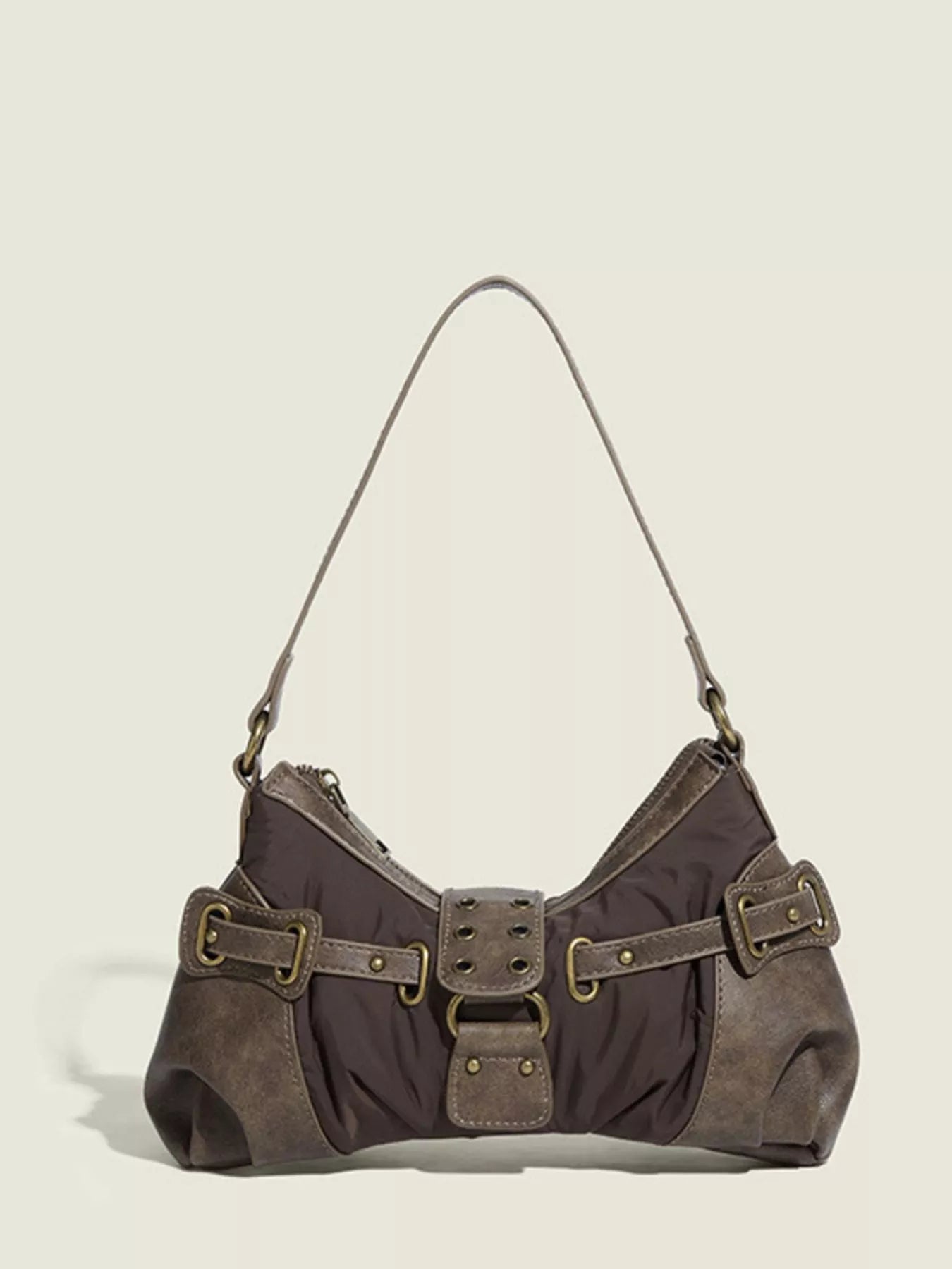 Radiant Rucksacks Vintage Buckle Accent Shoulder Bag