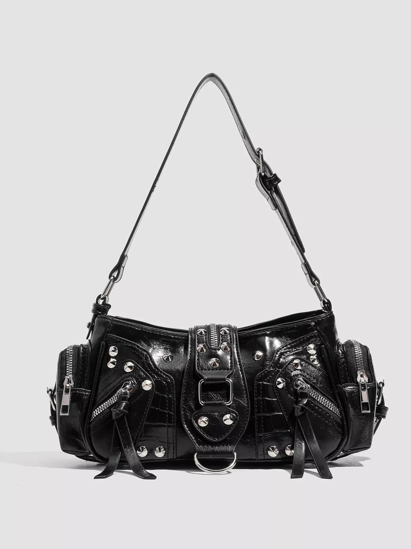 Radiant Rucksacks Rivet Embellished Shoulder Bag