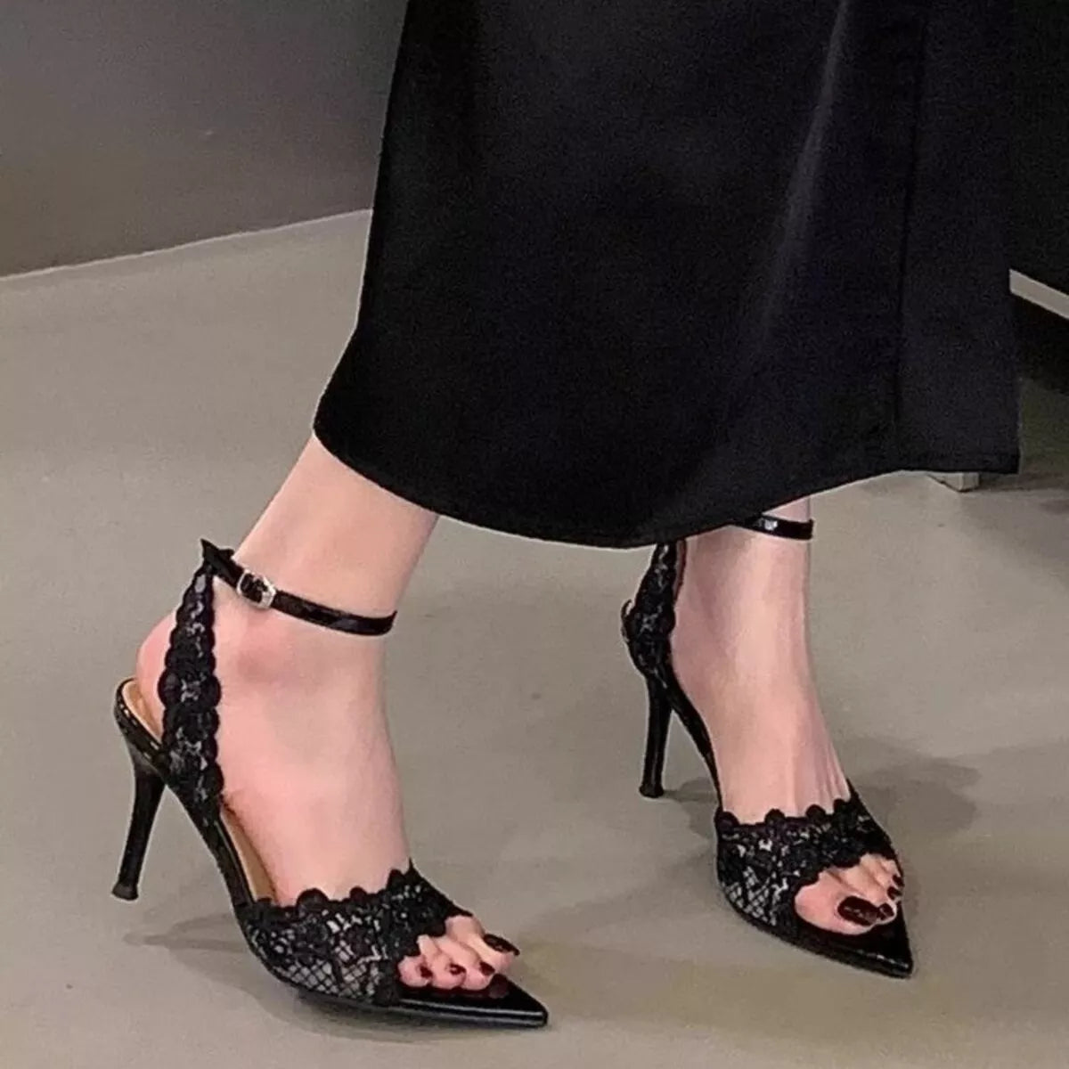 Chic Trot Open Toe Stiletto Sandals