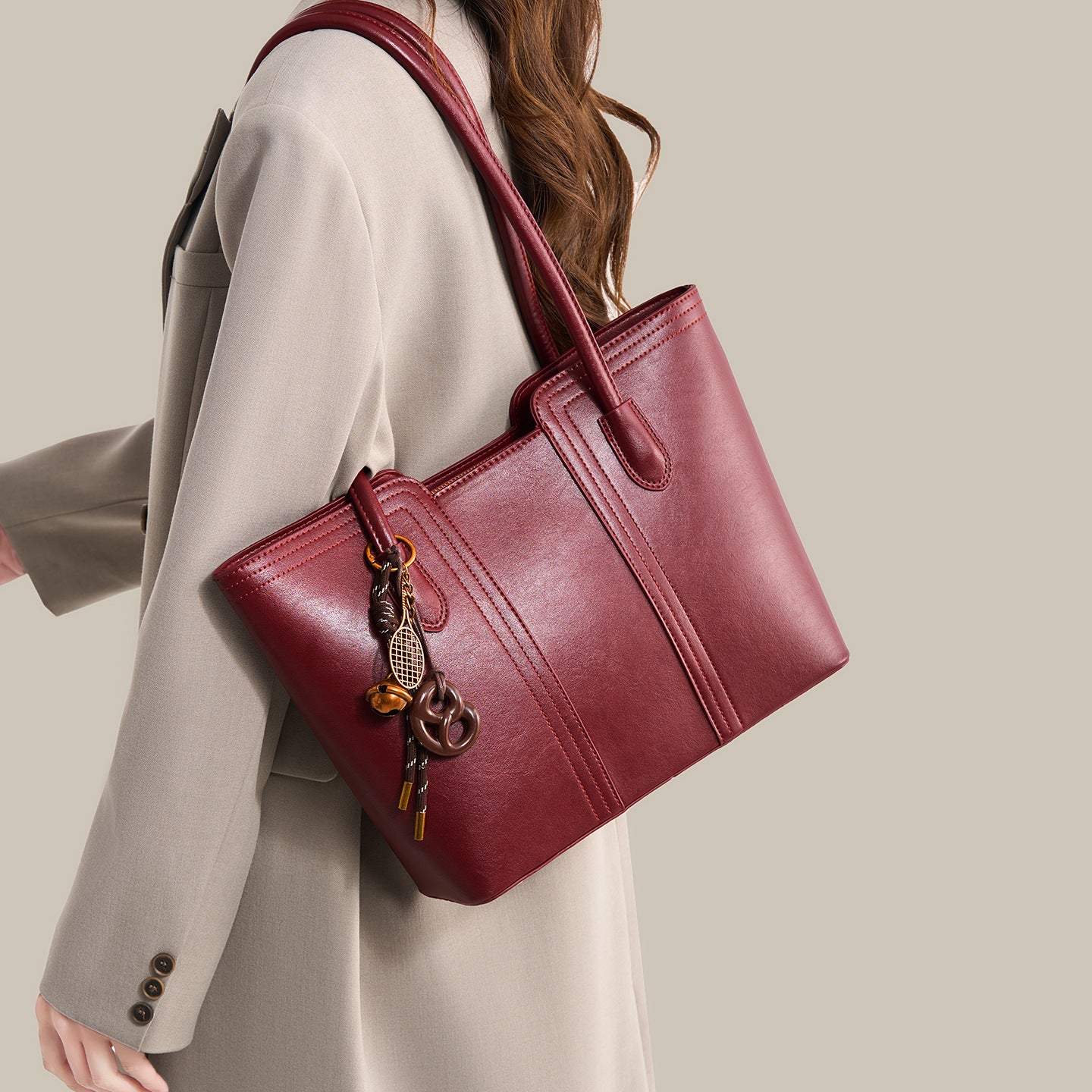 Whimsical Wallets PU Leather Tote Bag