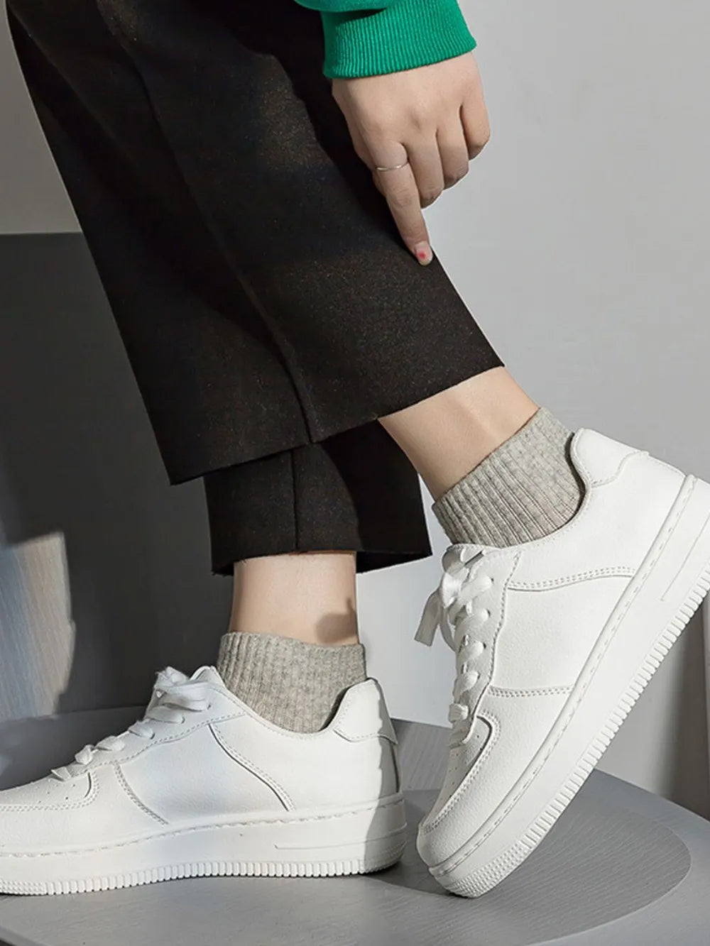 Crump Street Lace Up Round Toe Platform Shoes