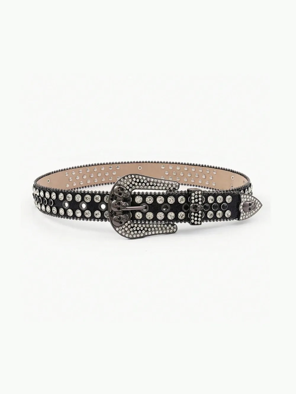 S@L@P@J PU Leather Skull Belt