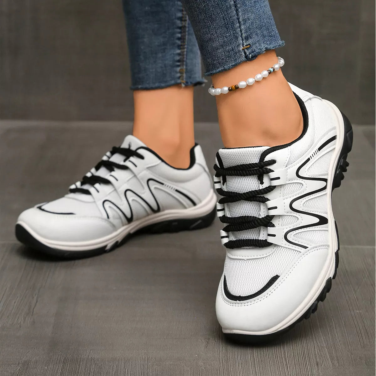 Dear Monkey Lightweight Lace Up Athletic
