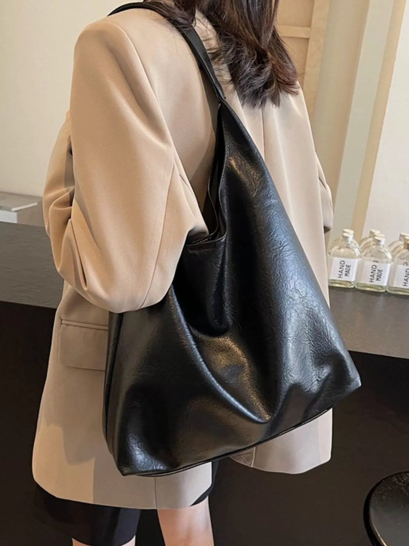 Classic Carryalls PU Leather Tote Bag