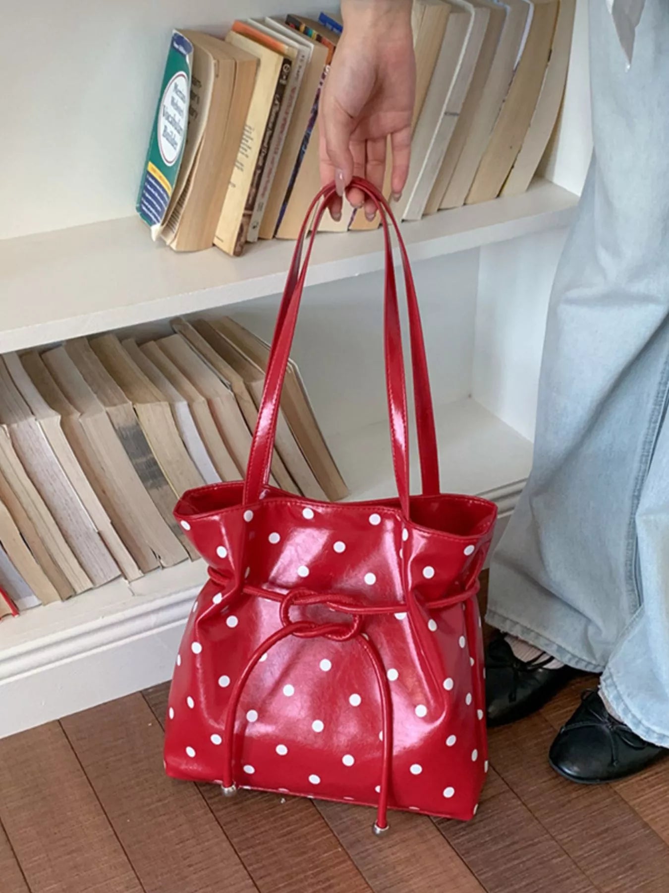 Chic Carryalls Polka Dot Shoulder Bag