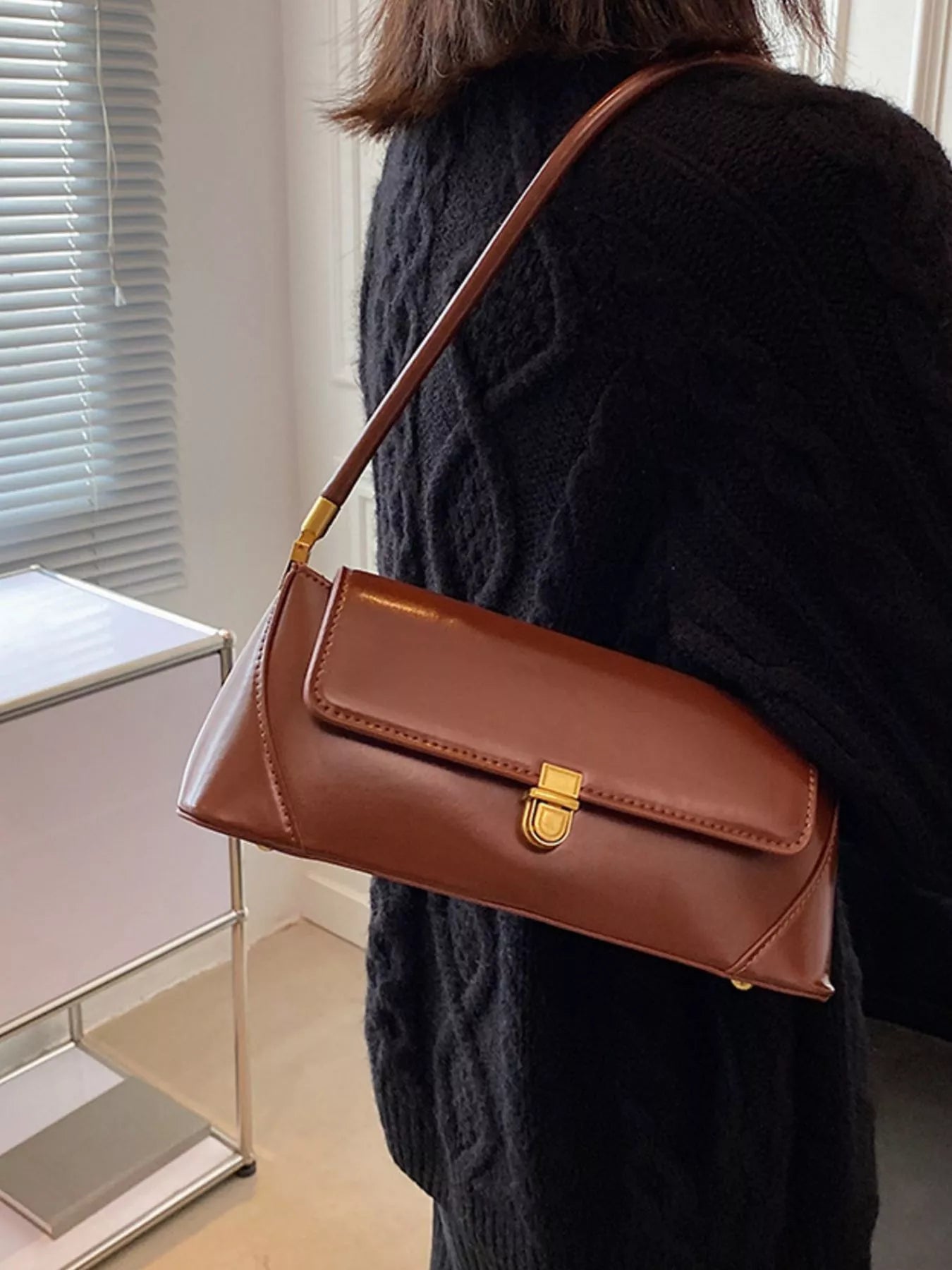 Artisan Attaches Leather Flap Shoulder Bag