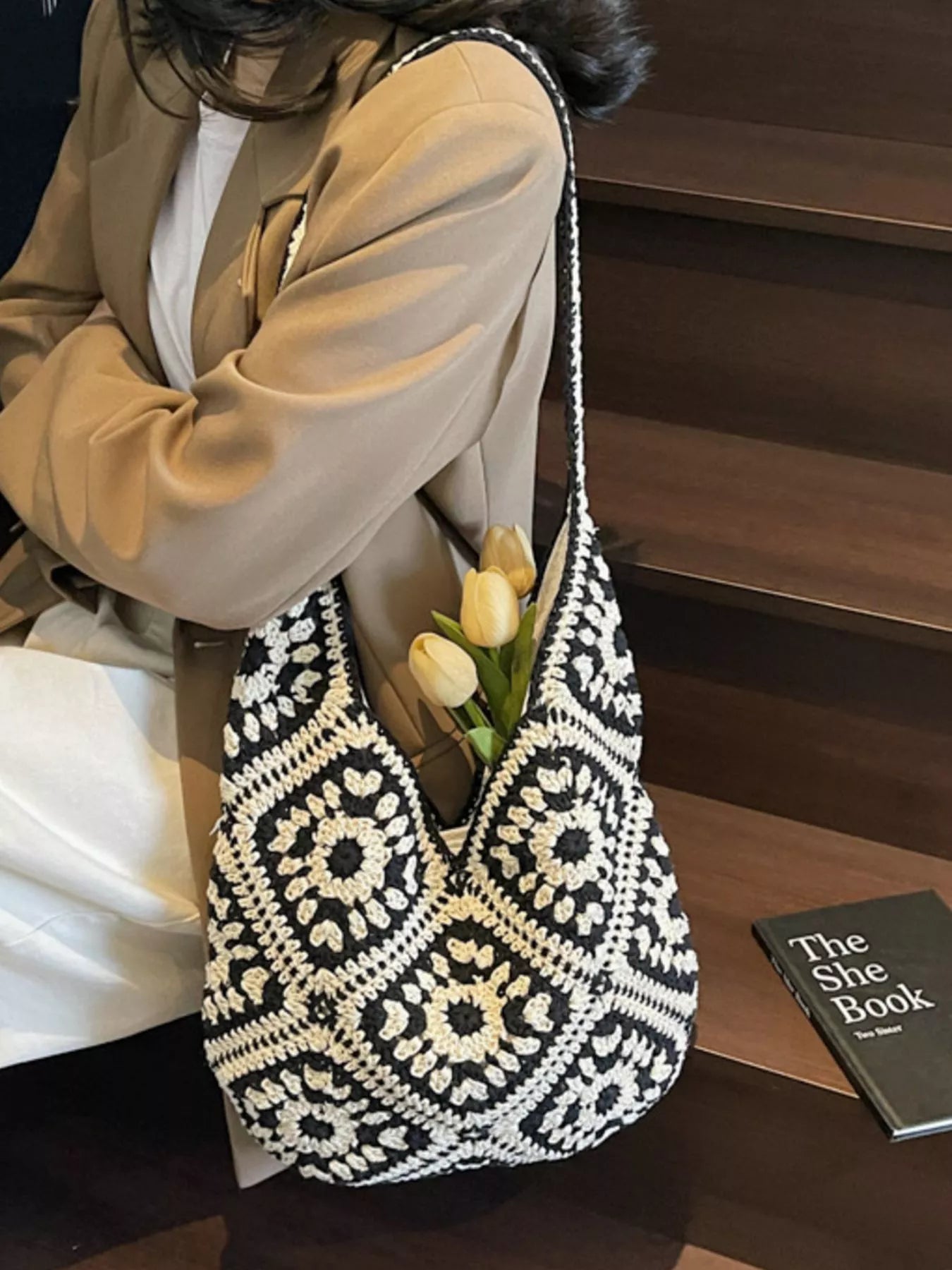 Artisan Attaches Crochet Hobo Shoulder Bag