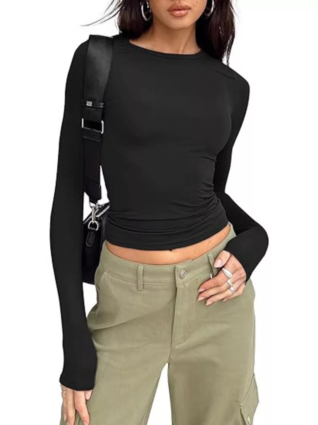 Belinda Ruched Long Sleeve T-Shirt