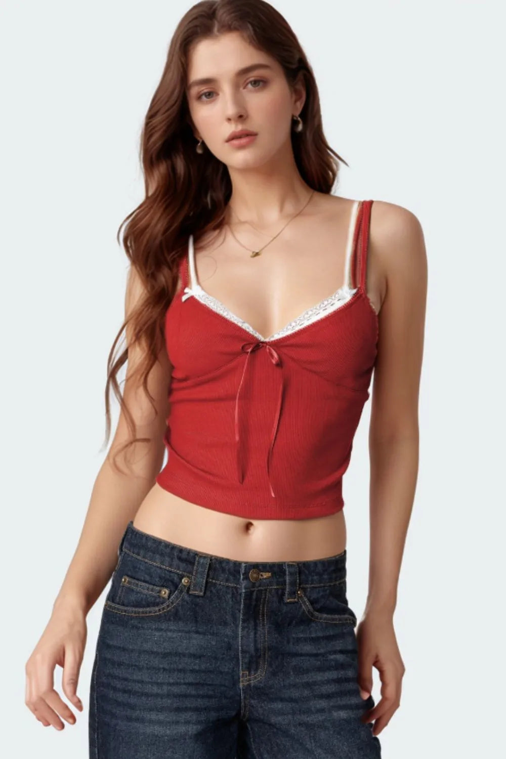 Merry Mill Lace Detail V-Neck Cami