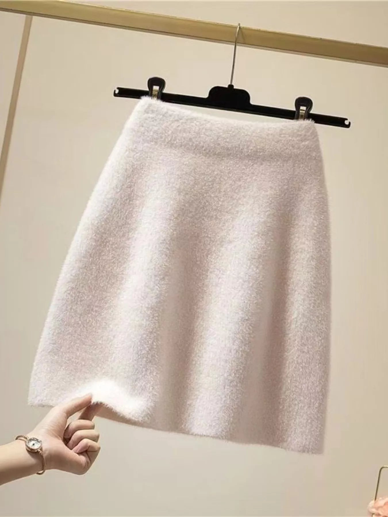 Lore Plush Knit Mini Skirt